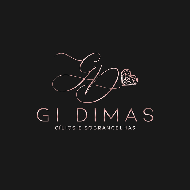 Logo de Gislaine dimas cílios e sobrancelhas